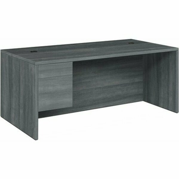 The Hon Co Left Return Pedestal Desk, 72inx36inx29-1/2in, Sterling Ash HON10586LLS1